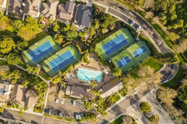 a bird view of a multi story residential apartment building