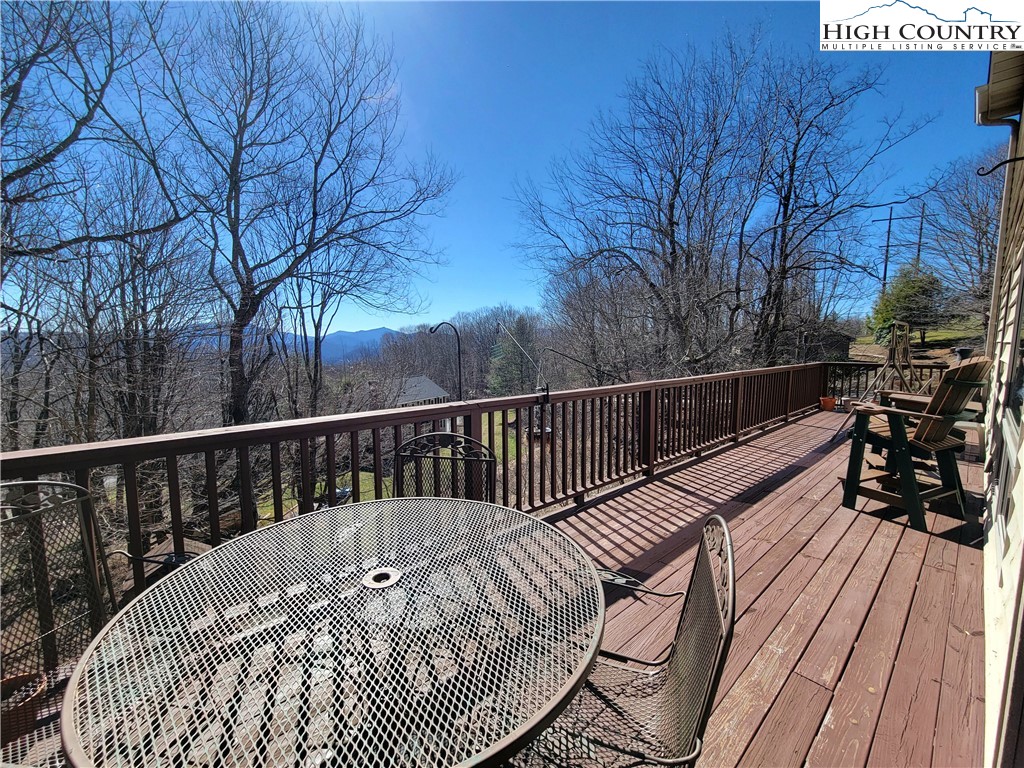 272 Maple Ridge Drive Boone, NC 28607 - Photo 34 of 41 a view of balcony with deck and wooden floor