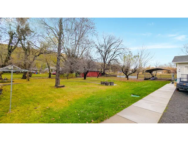 a view of outdoor space with garden