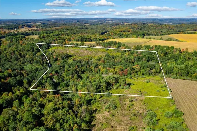 a view of a yard with wooden floor and city view