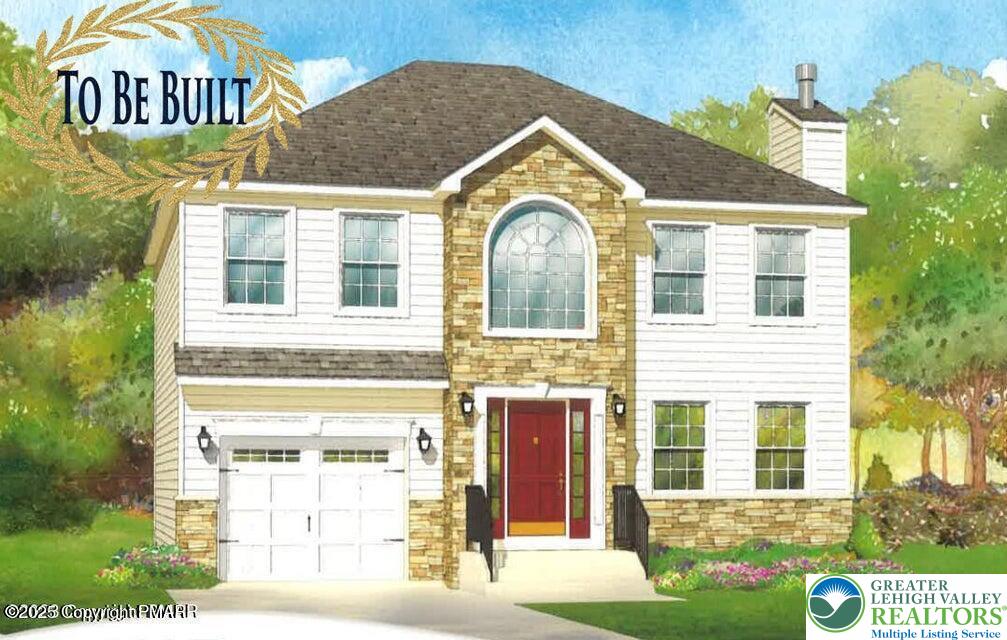 a front view of a house