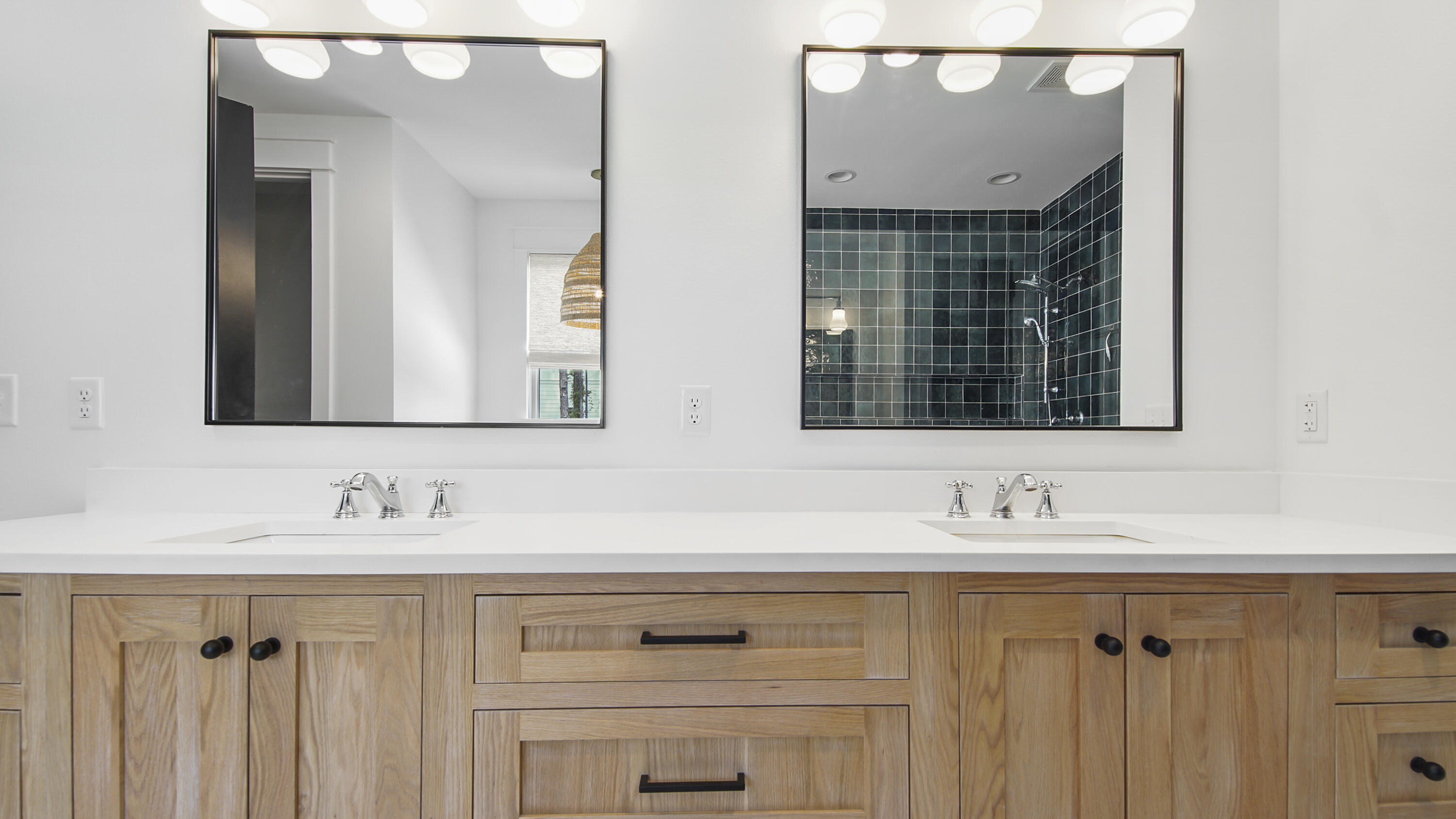 515 Hideaway Circle Santa Rosa Beach, FL 32459 - Photo 26 of 64 a bathroom with a sink and a mirror