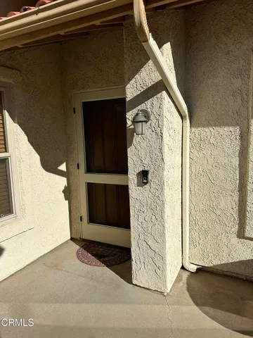 a view of front door