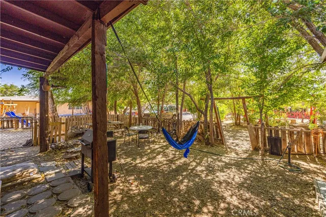 a view of outdoor space with seating