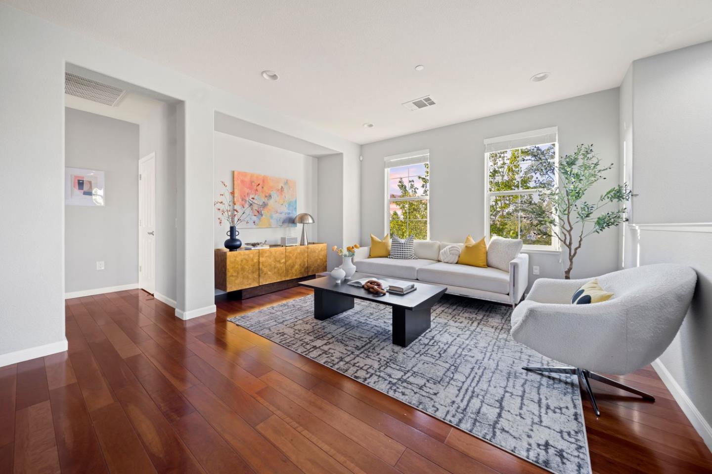 600 Mente Linda Loop Milpitas, CA 95035 - Photo 5 of 29 a living room with furniture and a potted plant