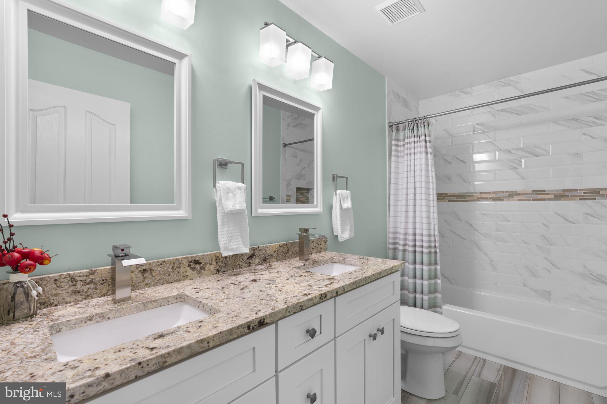 5904 Clear Ridge Road Elkridge, MD 21075 - Photo 34 of 58 Renovated upper hall bathroom (2019)