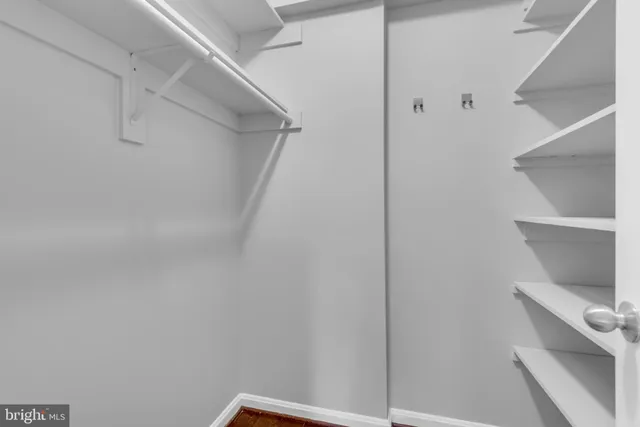 a view of walk in closet