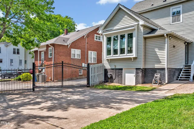 a view of a house with a patio