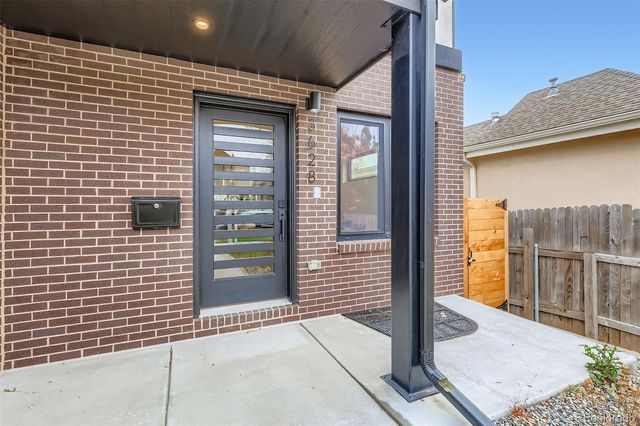 a view of a door and a street