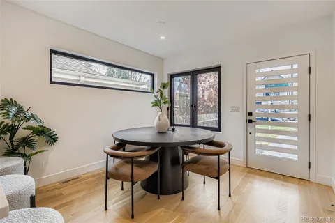 a view of a livingroom with furniture and window