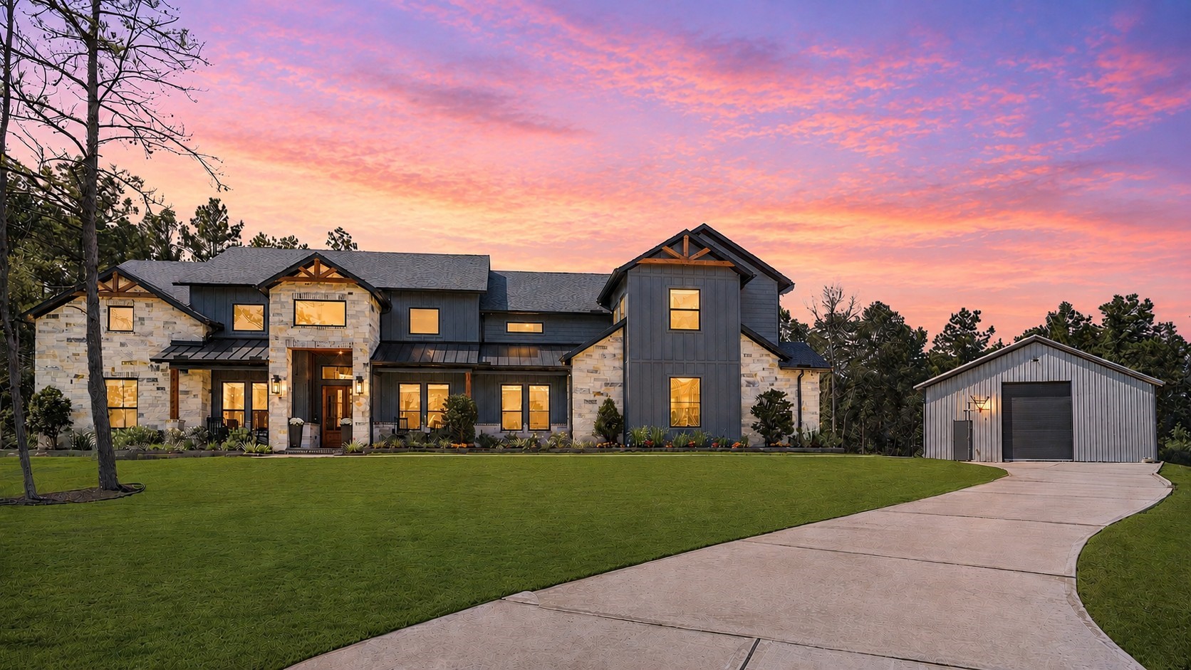 Luxury and function! Home has 40x60 shop with 450sf mezzanine, car lift and 5 ton HVAC.