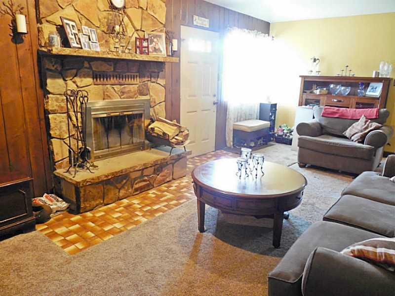124 Mill Hill Road Elizabeth, PA 15037 - Photo 4 of 25 Living Room. The stone fireplace is the focal point of this spacious living room.