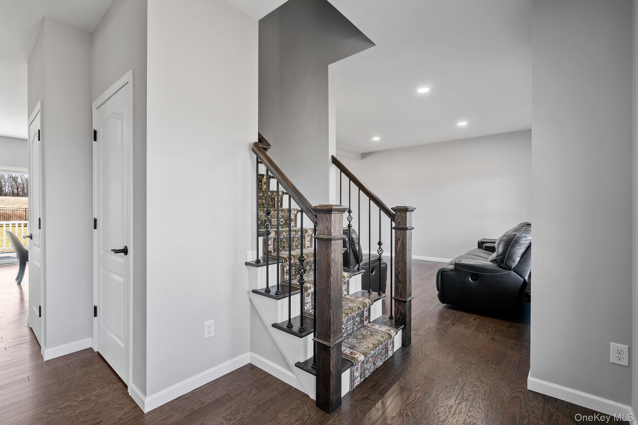 10 Harrier Ridge Drive Wallkill, NY 12589 - Photo 20 of 46 Stairway featuring hardwood / wood-style flooring and recessed lighting