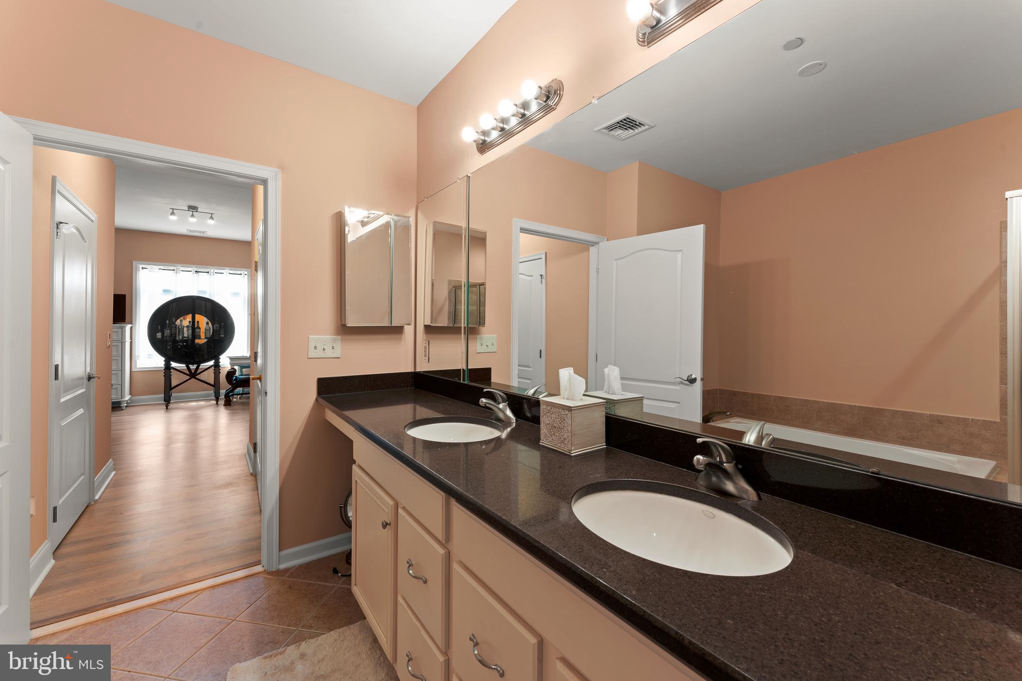 516 Carson Terrace Huntingdon Valley, PA 19006 - Photo 20 of 29 a bathroom with a double vanity sink and a mirror
