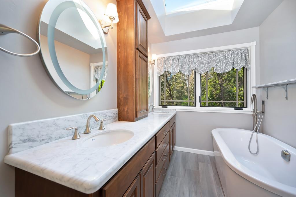 575 Frost Hill Road Alta, CA 95701 - Photo 22 of 82 Remodeled Master Bathroom, including the separate shower and closet area.