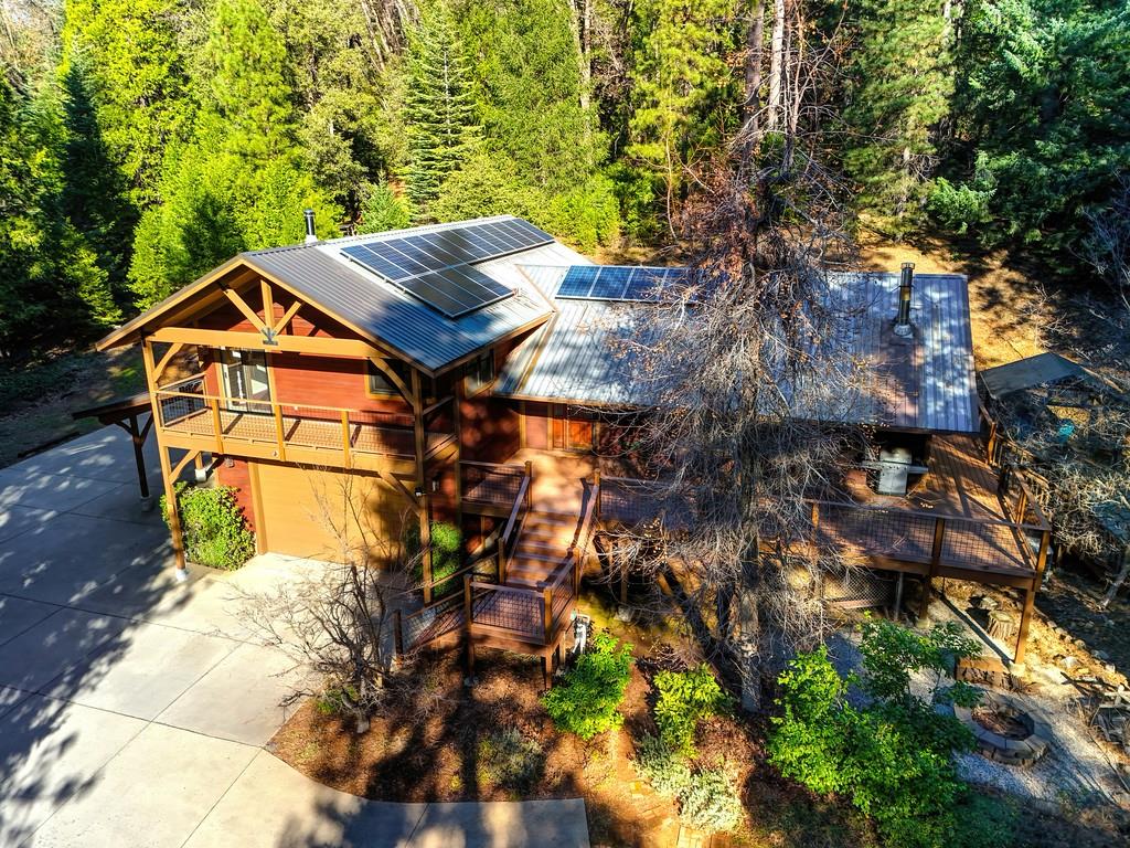 575 Frost Hill Road Alta, CA 95701 - Photo 7 of 82 Drone view of the front view of the home