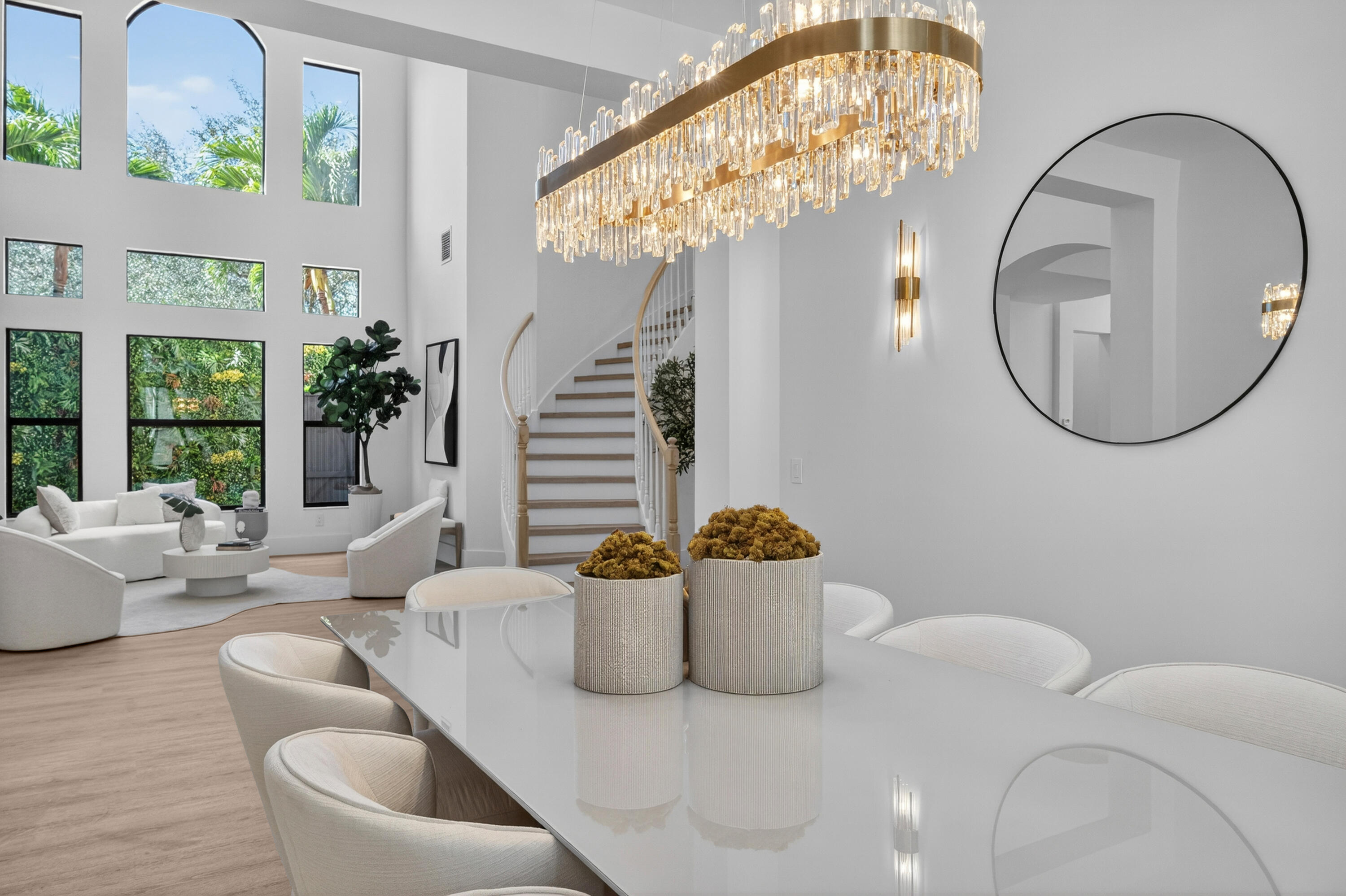 8749 Lewis River Road Delray Beach, FL 33446 - Photo 13 of 32 a living room with furniture and a large mirror