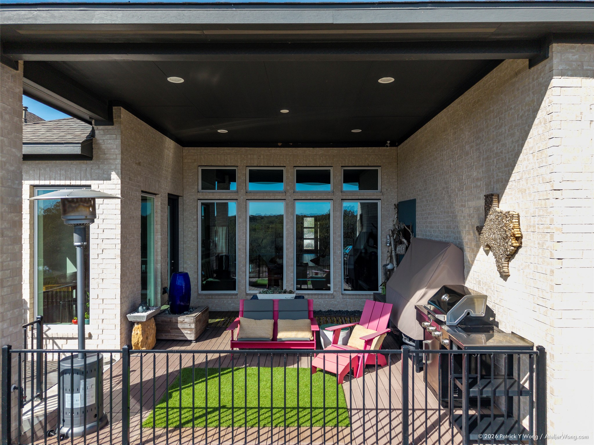 1341 Bryson Rdg Trail Leander, TX 78641 - Photo 19 of 36 Covered Porch elevated above backyard