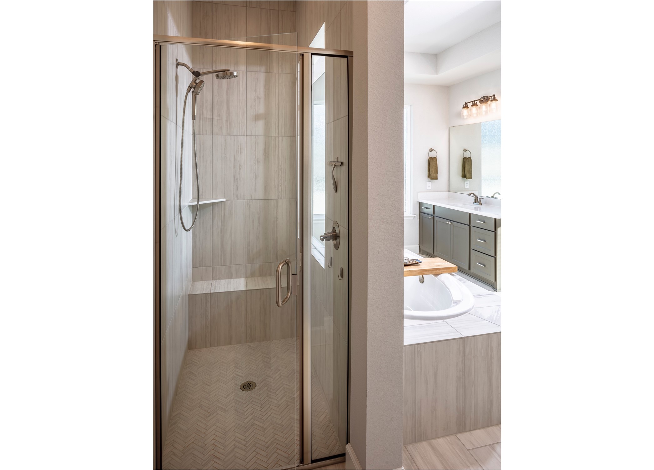 1341 Bryson Rdg Trail Leander, TX 78641 - Photo 8 of 36 Separate walk-in shower