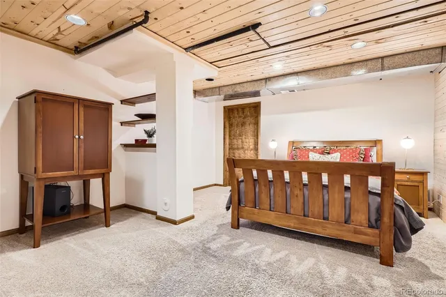 a view of a hallway with workspace