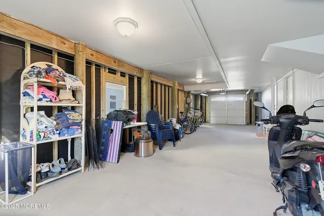 a room with a table and a window