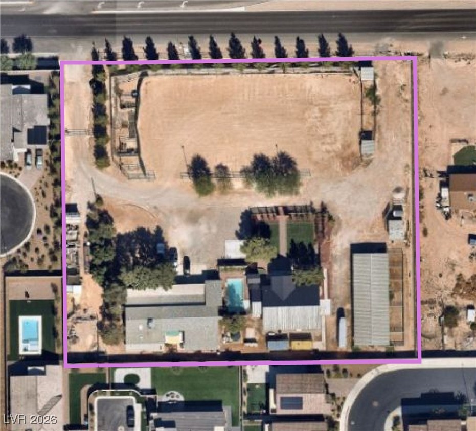 4099 West Silverado Ranch Boulevard Las Vegas, NV 89141 - Photo 75 of 77 Aerial image of parcel outline