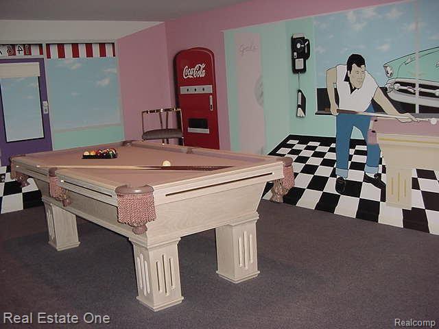1487 Highpoint Drive Rochester, MI 48306 - Photo 24 of 24 Pool Room W / Custon Painting