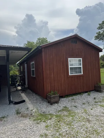 a front view of a house