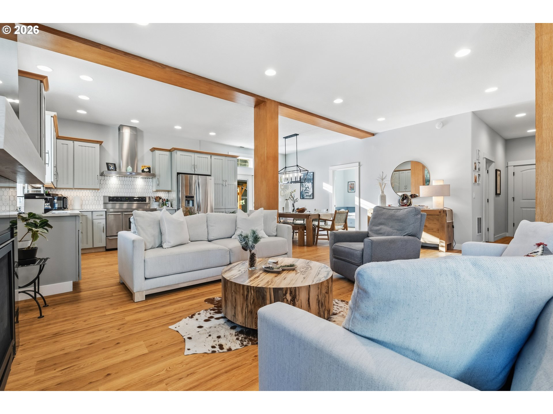 4 Westside Road Trout Lake, WA 98650 - Photo 12 of 45 a living room with furniture and a wooden floor