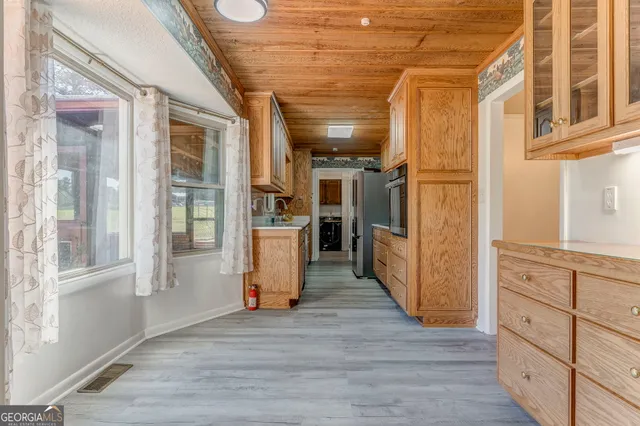 wooden floor in an empty room