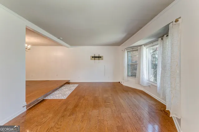 wooden floor in an empty room