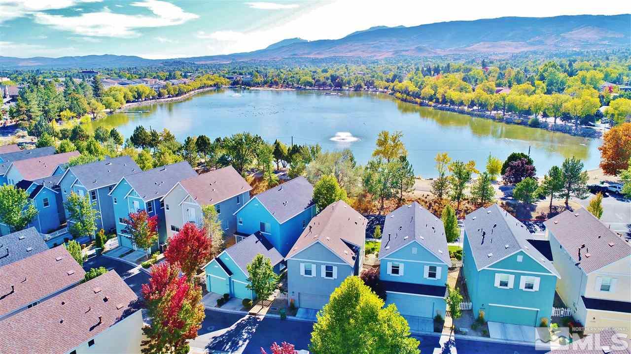 260 Brenham Avenue Reno, NV 89509 - Photo 2 of 20 an aerial view of residential houses with outdoor space and lake view