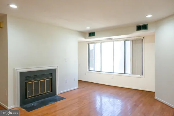 view of living room with a large window