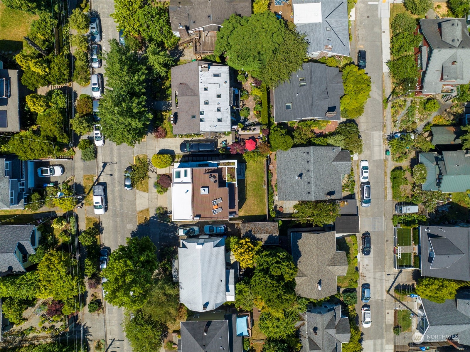 4322 Eastern Avenue North Seattle, WA 98103 - Photo 2 of 39 an aerial view of residential houses with outdoor space
