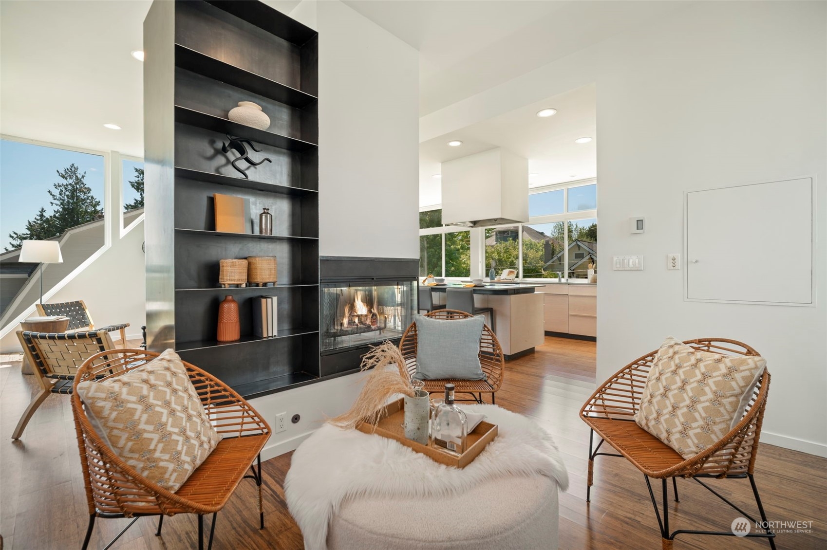 4322 Eastern Avenue North Seattle, WA 98103 - Photo 7 of 39 a living room with furniture and a book shelf