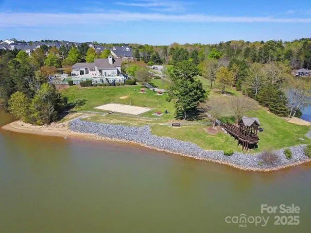 an outdoor space with lots of furniture