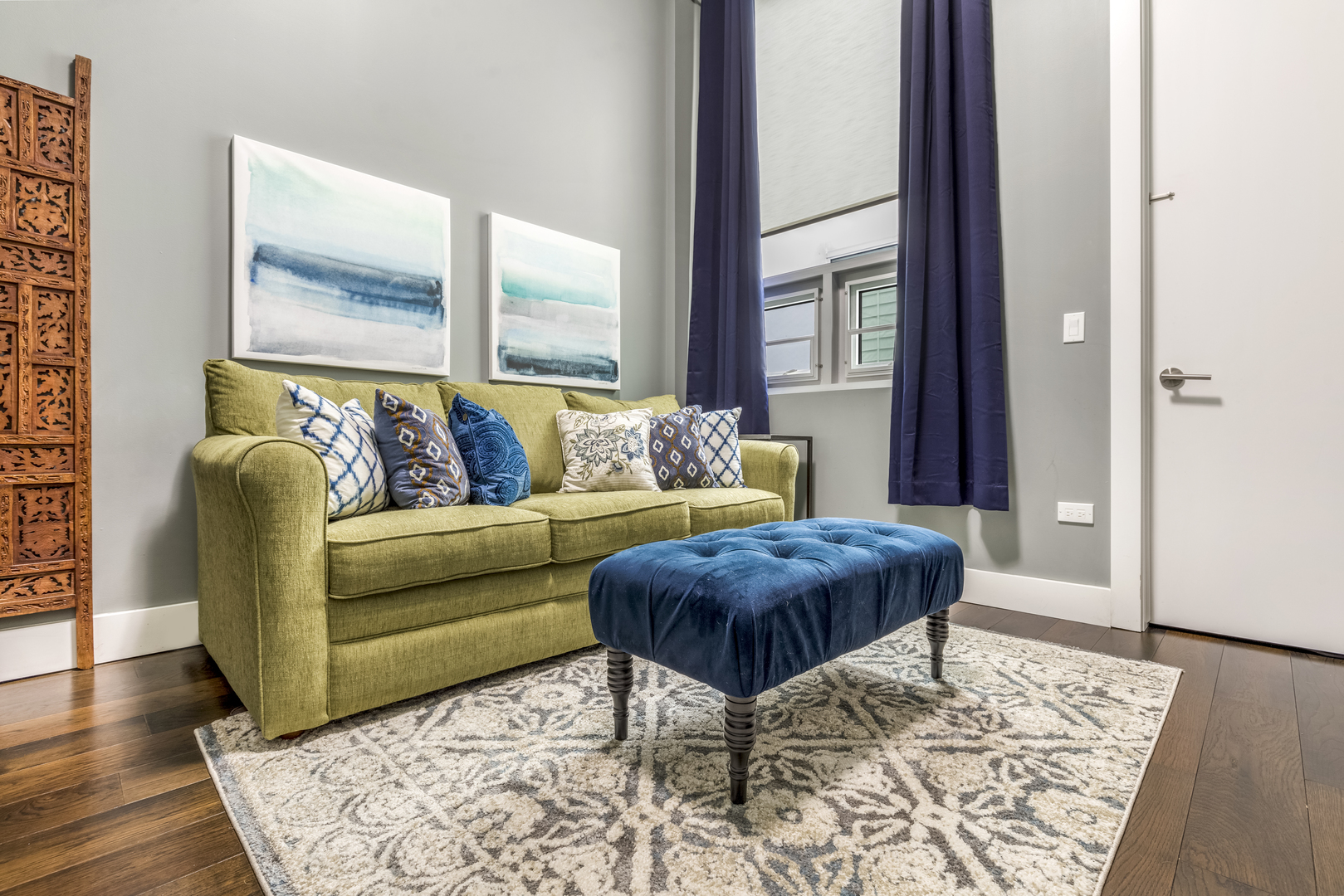 1120 West Adams Street, Unit PHW Chicago, IL 60607 - Photo 14 of 23 a living room with furniture and wooden floor