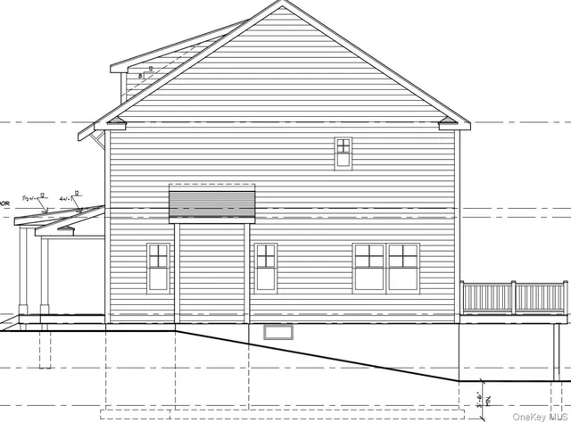 a white house with a white door