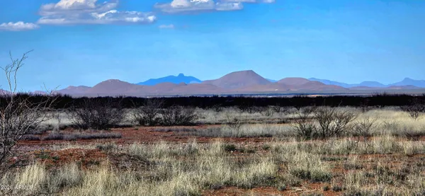 a view of a lake with a mountain in the background