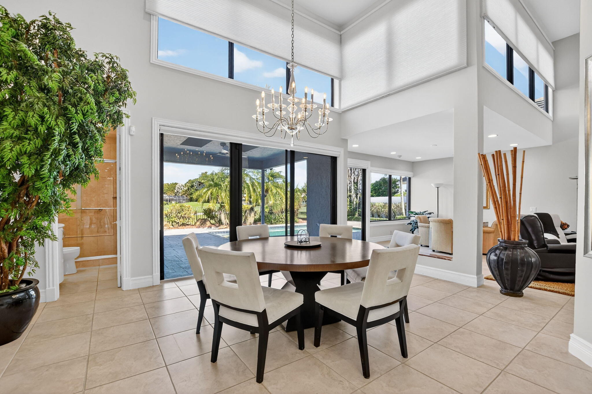 7567 Rexford Road Boca Raton, FL 33434 - Photo 15 of 95 a view of a dining room with furniture window and outside view