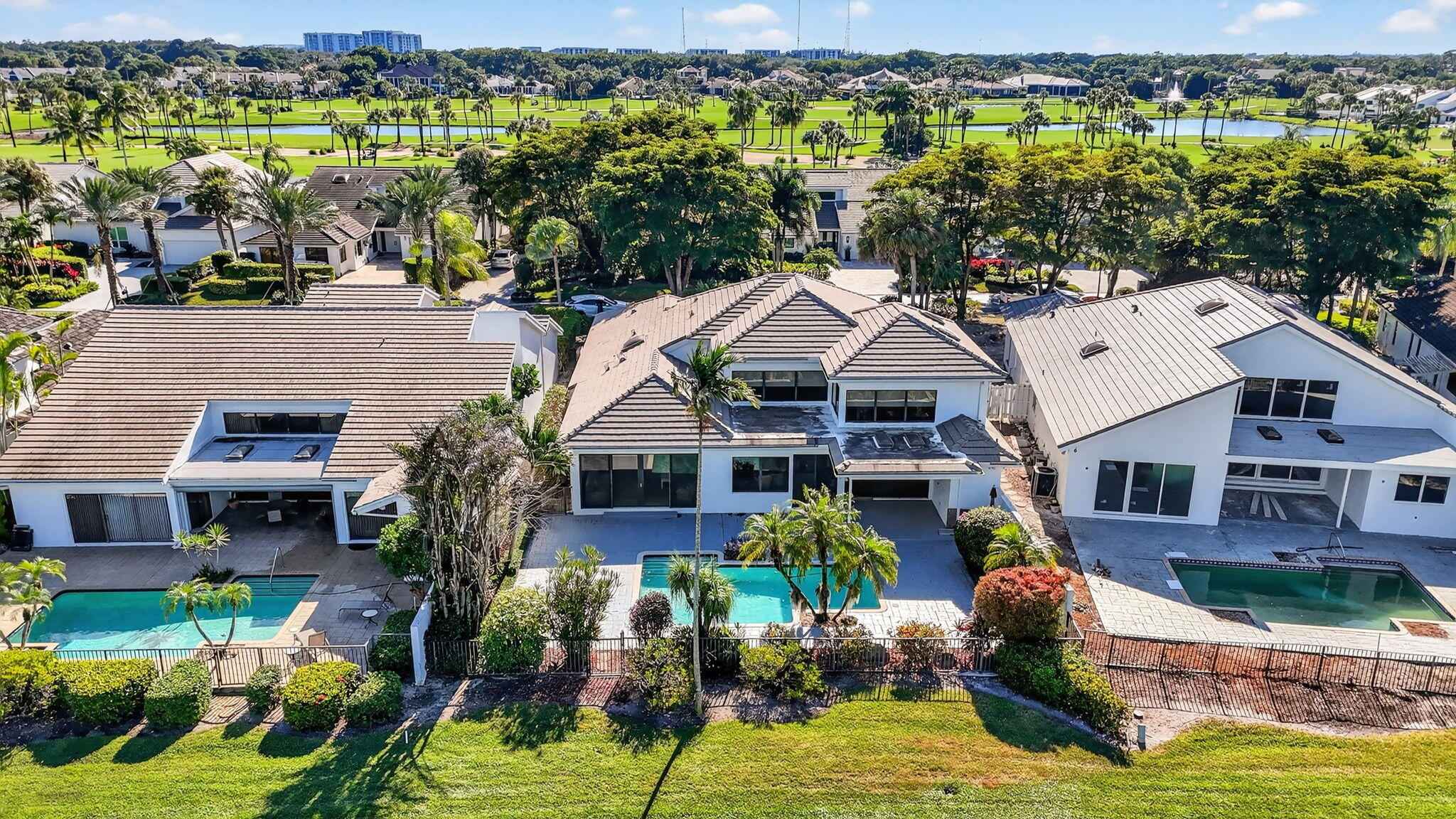 7567 Rexford Road Boca Raton, FL 33434 - Photo 69 of 95 a aerial view of a house with a yard swimming pool and outdoor seating