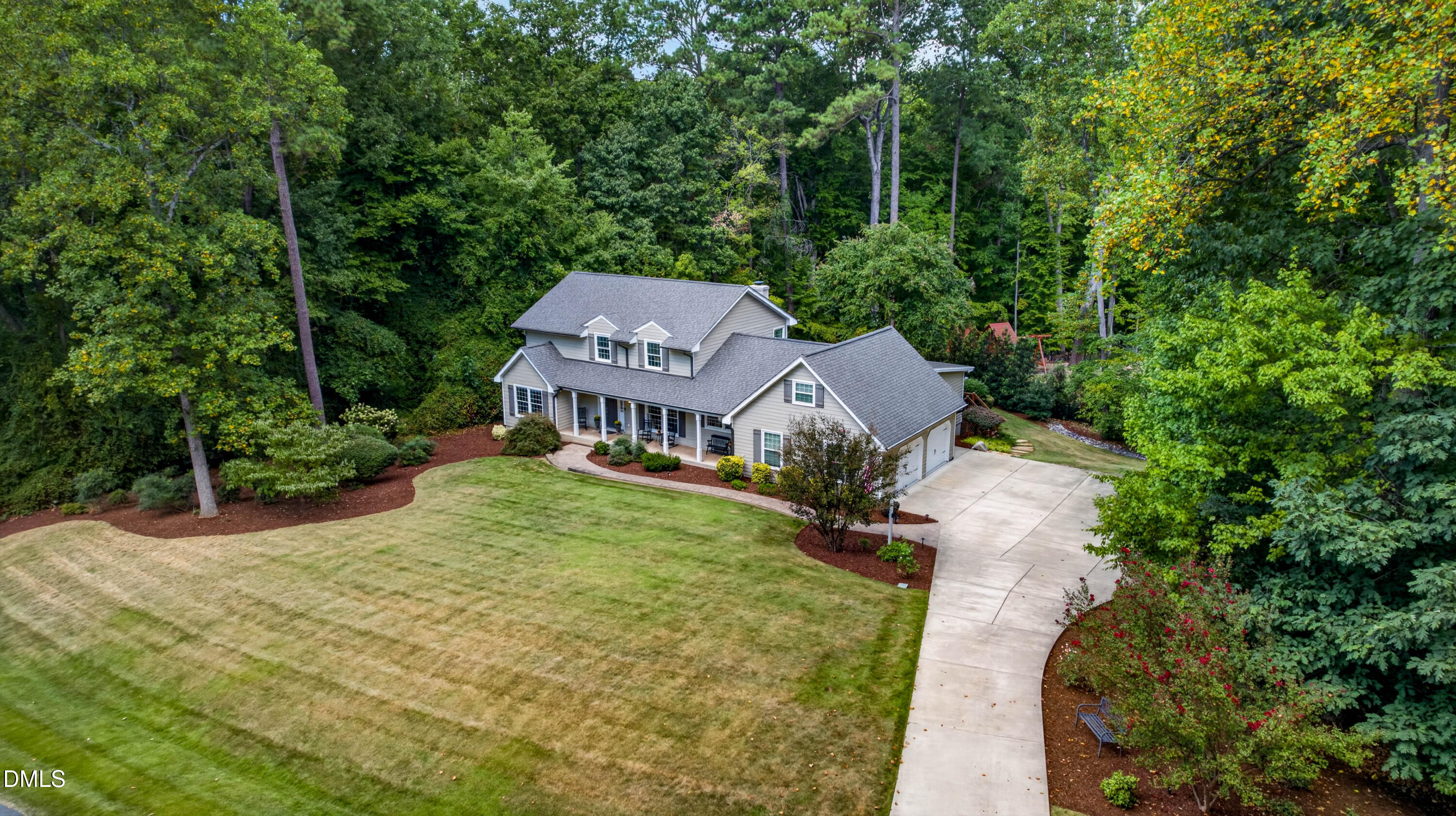 8501 Southfield Place Raleigh, NC 27615 - Photo 90 of 99 Drone-Exterior Side
