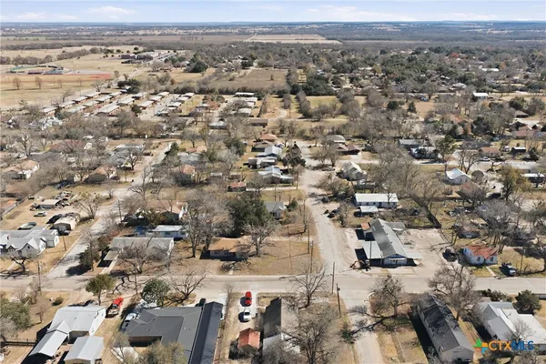 an aerial view of a city