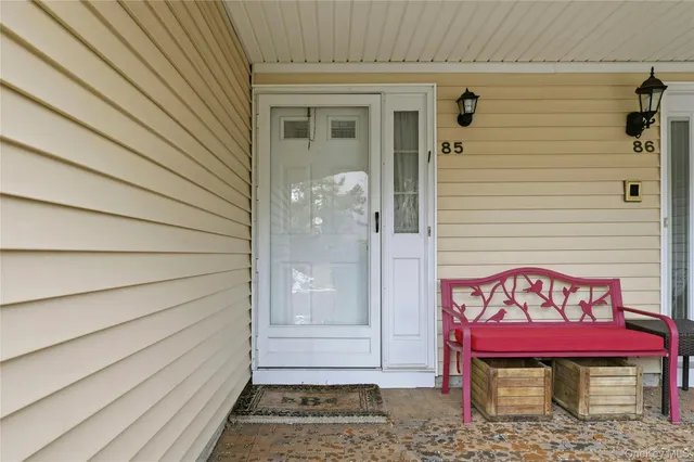 a outdoor space with potted plants