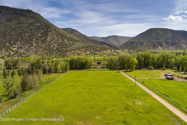 a view of an outdoor space with mountain view