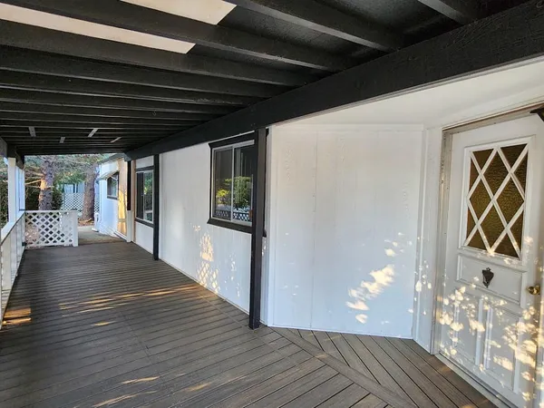 a view of a porch