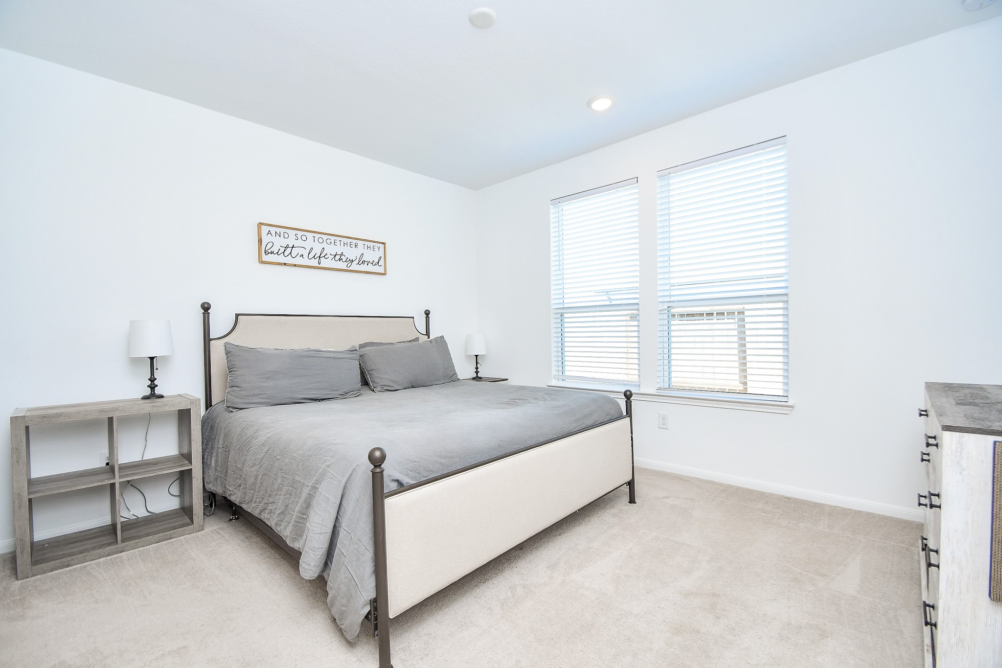 17826 Juneberry Seed Street Hockley, TX 77447 - Photo 21 of 35 a bed sitting in a bedroom next to a window