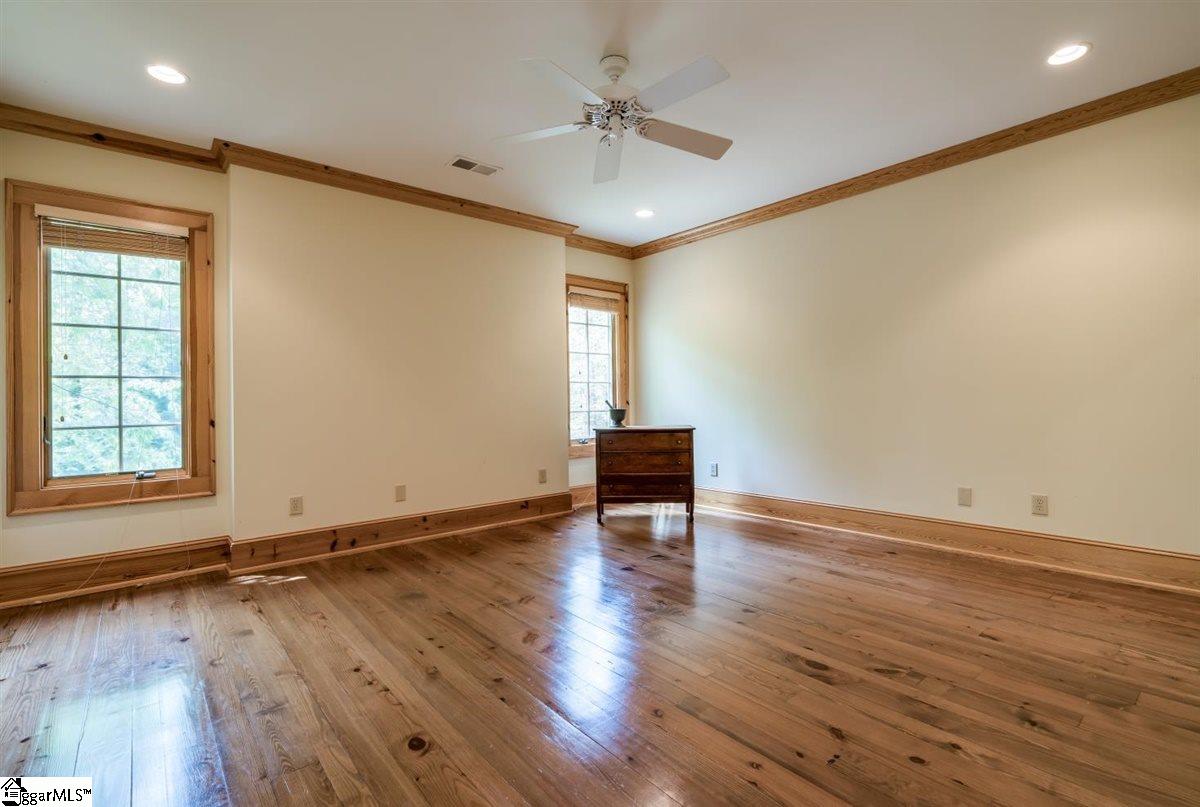 185 Hemlock Cove Road Sunset, SC 29685 - Photo 20 of 36 2nd Master Bedroom on the upper level with windows placed to each side of the potential bed space.
