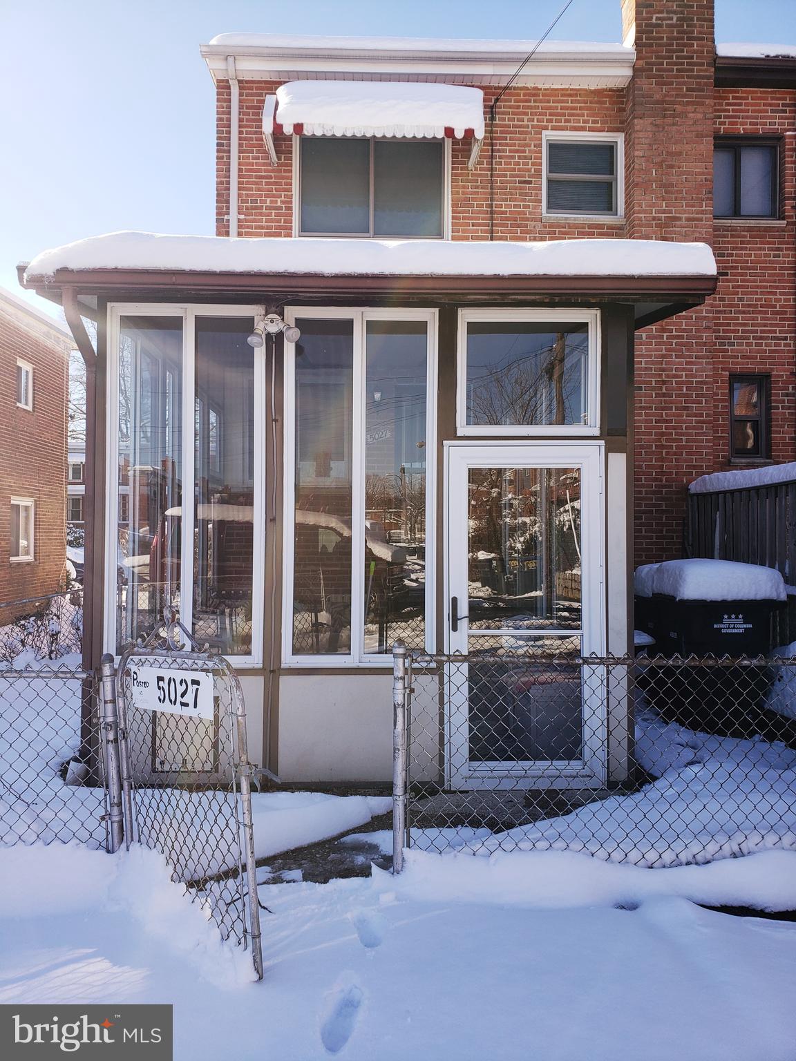 5027 Sargent Road Northeast Washington, DC 20017 - Photo 7 of 17 back/sundeck