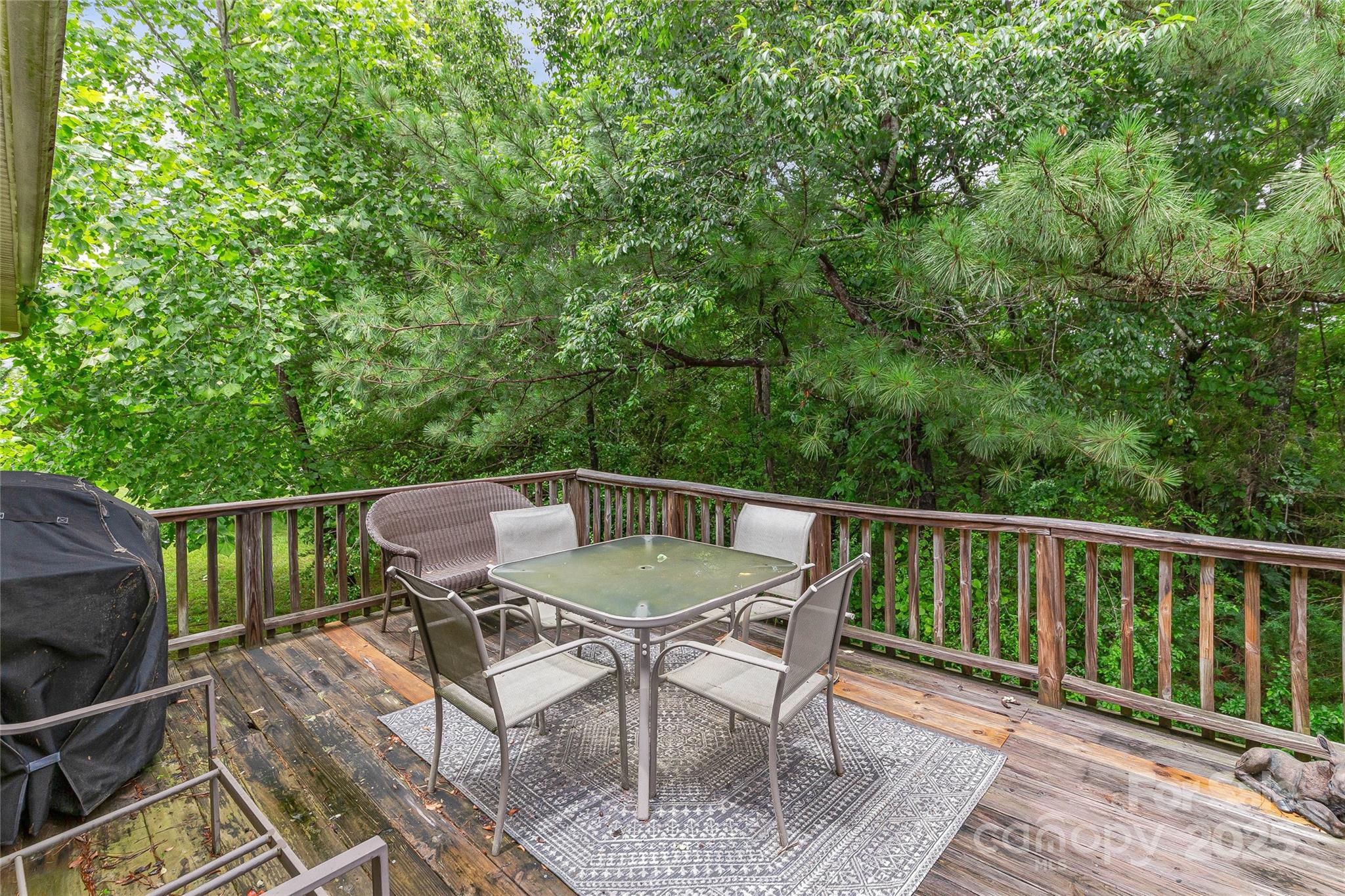 410 Lewis Road Rutherfordton, NC 28139 - Photo 23 of 23 a view of balcony with furniture and stove